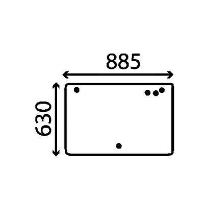 VENTANAS PARTE TRASERA NUEVO HOLLAND LM 1060, 1330, 1333  