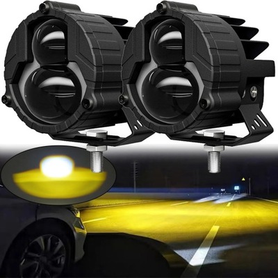 HALÓGENO MOTOCICLETA DIODO LUMINOSO LED 6000LM 2 TRYBY FAROS  