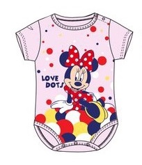 DISNEY body krótki rękaw MINNIE 67 cm 3-6 m-cy