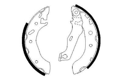 BRAKE SHOES BRAKE FORD ESCORT 95-00 0 986 487 553 BOS  