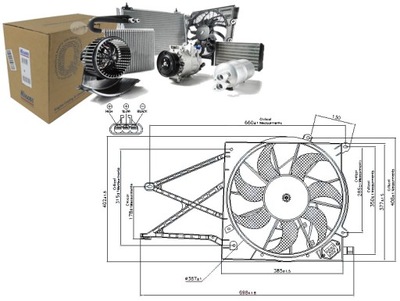 NISSENS WENTULATOR РАДІАТОРА 24413314 90572582 131