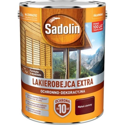 Sadolin Extra Lakierobejca Ciemny Mahoń 5L