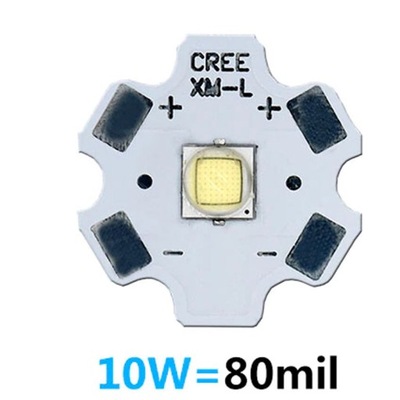 dioda led latarek Cree XML2 20mm ZIMNA 10W 10000K