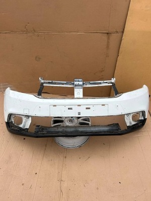 Dacia sandero ii stepway lift 16-20 бампер передний перед белый фото №1