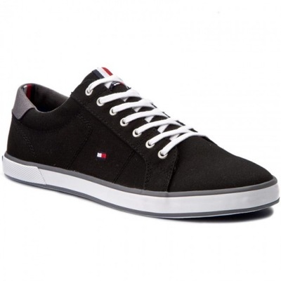 TOMMY HILFIGER TRAMPKI MĘSKIE CZARNE LOGO 43 1S8A