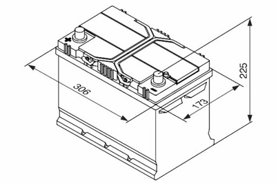 АККУМУЛЯТОР BOSCH 12V 95AH 830A S4 L + 1 306X173X225 B01 ПУСКОВОЙ