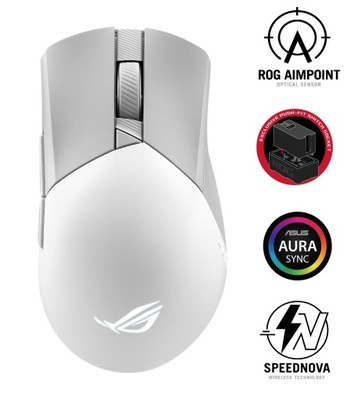 ASUS ROG GLADIUS III Wireless Aimpoint, mysz bezprzewodowa - biała