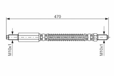 BOSCH CABLE DE FRENADO ELÁSTICO PARTE DELANTERA L/P LAND ROVER DISCOVERY I  