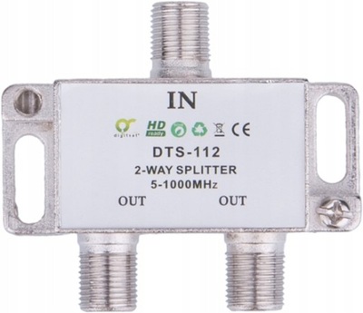 Rozgałęźnik TV 1/2 DTS-112 DIGITSAT 5-1000 MHz