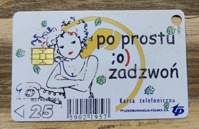 KARTA TELEFONICZNA TP SA - CHIPOWA -PO PROSTU ZADZWOŃ