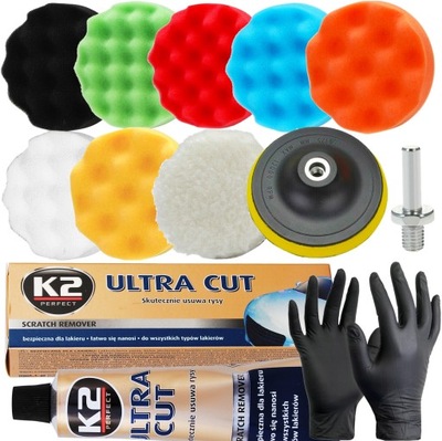 K2 ULTRA CUT 100G+ZESTAW GABEK PARA PULIDO 80MM  