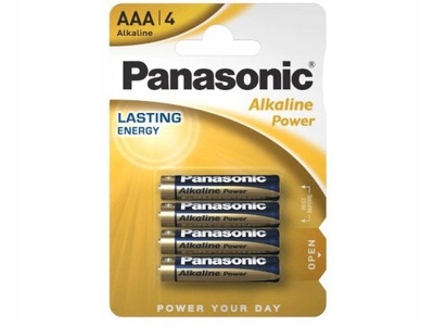 PANASONIC baterie alkaliczne AAA / LR03 4szt