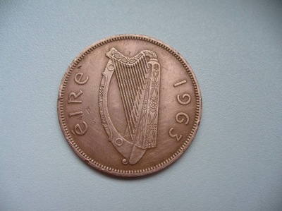 Irlandia 1 PENCE 1963._ KM# 11_______0391