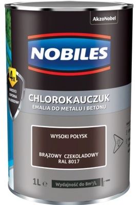 Nobiles Emalia Chlorokauczukowa Brąz Czekolada 0,9