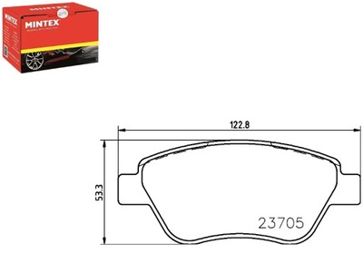 PADS BRAKE MINTEX 77362179 77363992 573074S  