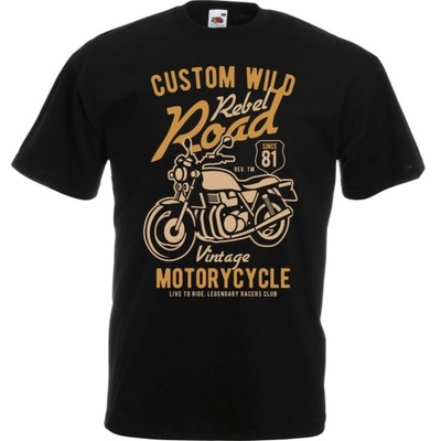Koszulka motor motocykl motocyklista XL czarna