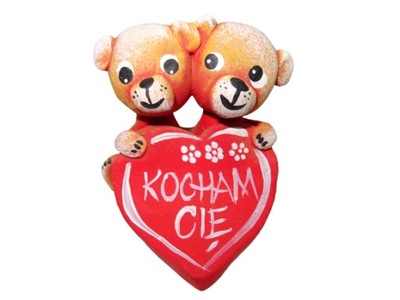 Figurka ceramiczna Misie "Kocham Cie"