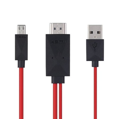 ADAPTER KABEL MHL MICRO USB HDMI TV FULLHD 1080P