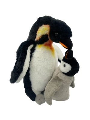 Pingwin z młodym 28cm
