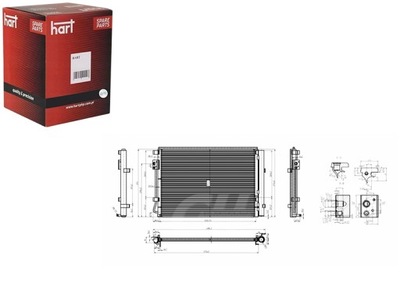 CONDENSADOR CONDENSADOR DE ACONDICIONADOR KIA RIO 11- HART  