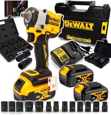 КЛЮЧ UDAROWY Z SILNIKIEM BEZSZCZOTKOWYM DEWALT DCF922M2 2X 4AH 18 V 1/2