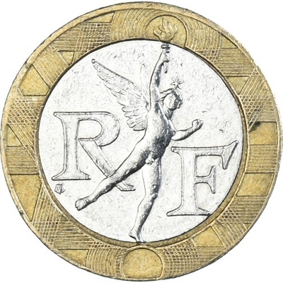 Moneta, Francja, 10 Francs, 1992