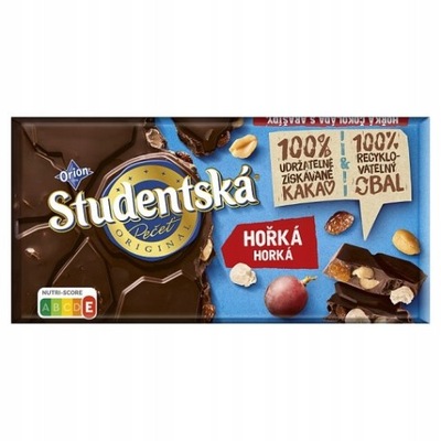 Studentska czekolada Gorzka Classic 170g Original