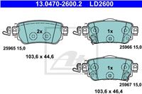 ATE КОЛОДКИ ТОРМОЗНЫЕ ЗАДНИЙ CERAMIC NISSAN NISSAN QASHQAI II 13-