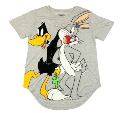 Looney Tunes BUGS DAFFY Koszulka damska r. M