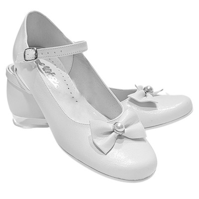 Buty komunijne dla dziewczynki baleriny obuwie do komunii dziewczęce 806-34