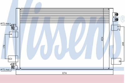 RADUADOR DE ACONDICIONADOR NISSENS 940151  