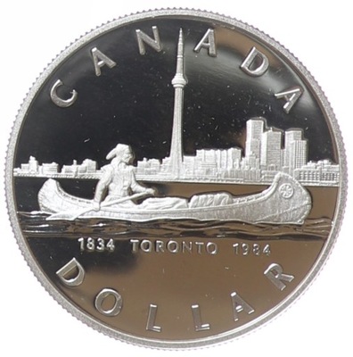 1 dolara - 150-lecie Toronto - Kanada - 1984 rok