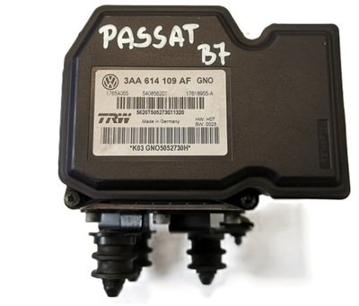 VW PASSAT B7 PUMP CONTROL UNIT ABS 3AA614109AF  