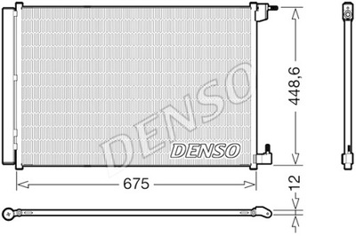 DENSO KONDENSATORIUS KONDICIONAVIMO MERCEDES C A205 C C205 C T-MODEL S205 C 