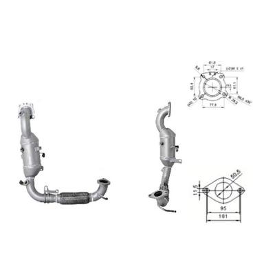 Катализатор ford b-max fiesta tourneo courier transit courier -1.0 ecoboost фото №1