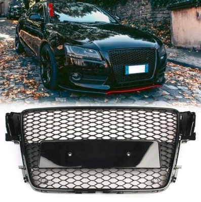 GRILLE RADIATOR GRILLE AUDI A5 07-12 RSLOOK BLACK GLOSS PARKTRONIC  
