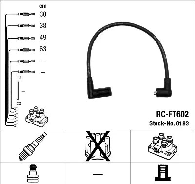 CABLES ZAP. 8193 NGK  