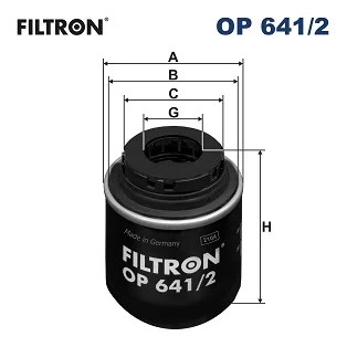 FILTRON OP641/2 FILTRO ACEITES  