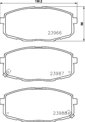 HELLA ZAPATAS DE FRENADO 8DB 355 010-611  