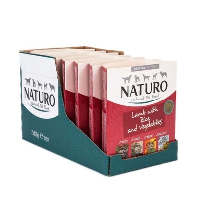 Naturo Adult Jagnięcina z ryżem i warzywami 7x400g