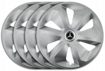 TAPACUBOS 15 MERCEDES 190 W201 W124 W168 PLATEADO RCS  