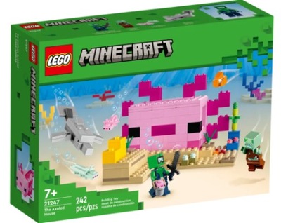 KLOCKI LEGO MINECRAFT DOM AKSOLOTLA