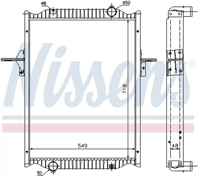 РАДИАТОР ДВИГАТЕЛЯ (Z RAMĄ) RVI MIDLUM DC 63782A