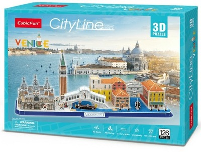 Puzzle 3D Cityline Wenecja 126 elementów