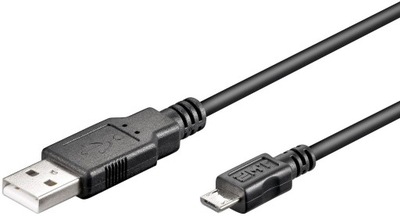 MicroConnect Micro USB Cable, Black, 5m