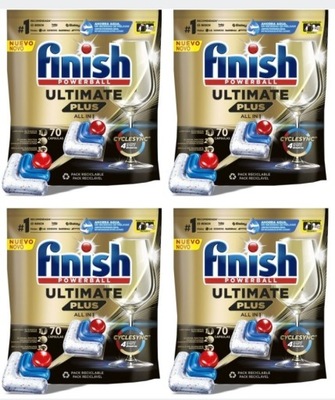 Finish Ultimate plus tabletki do zmywarki 70 szt ZESTAW