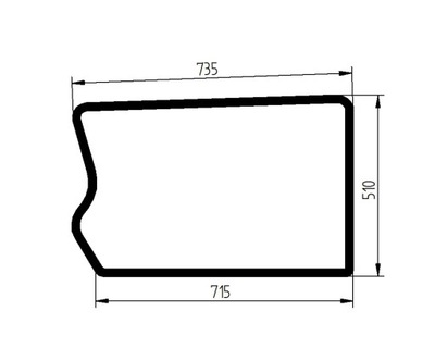 szyba ładowarka teleskopowa JCB drzwi 827/80300