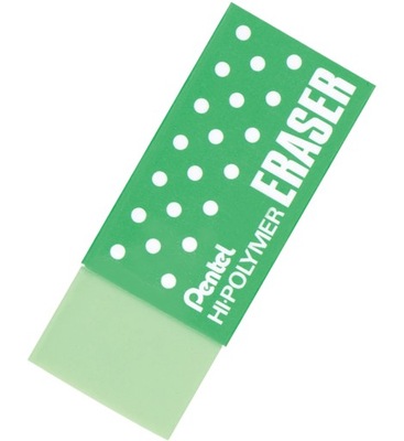 Gumka do ścierania zielona Pentel Hi-Polymer