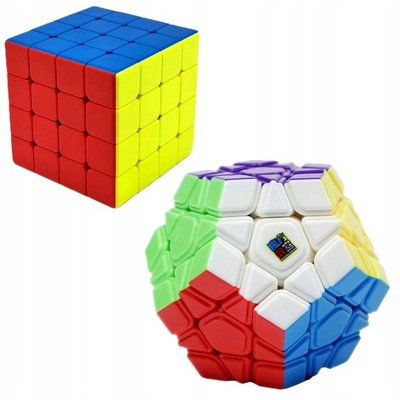 ZESTAW Kostek 4x4 Megaminx MoYu ORYGINALNE PROFESJONALNE