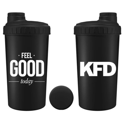 Shaker KFD 700 ml z sitkiem czarny - FEEL GOOD